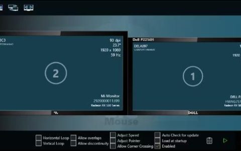 在多显示器Windows设置中出现了慢速光标？