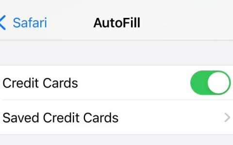如何在iPhone上自动填充信用卡详细信息