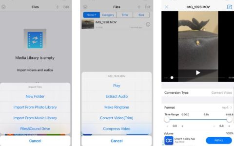 如何在iPhone上免费将MOV视频转换为MP4