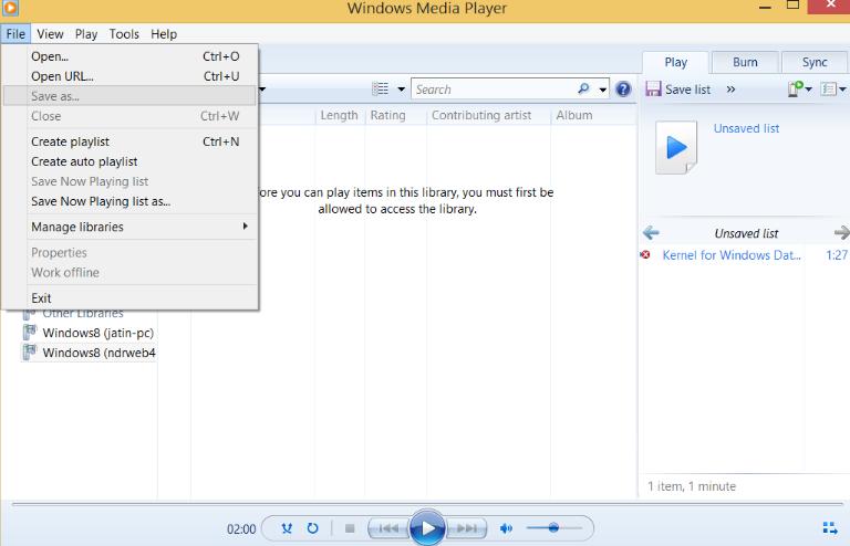 使用Windows Media Player将MP4转换为MP3