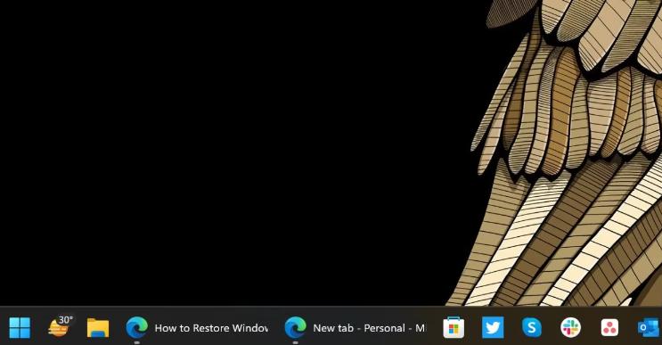 如何使用免费软件恢复Windows11任务栏标签