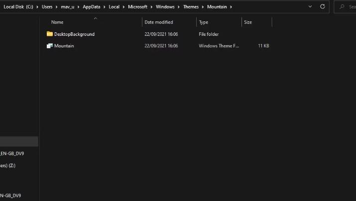 如何在Windows11中查找当前桌面墙纸的文件位置