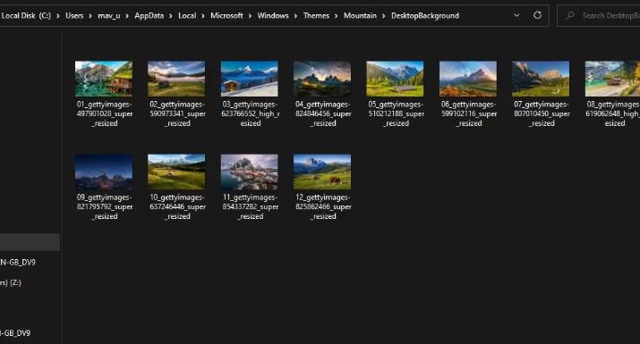 如何在Windows11中查找当前桌面墙纸的文件位置