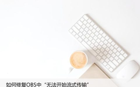 如何修复OBS中“无法开始流式传输”