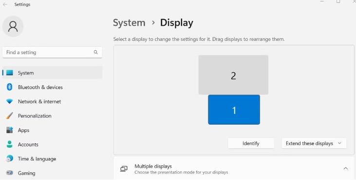 如何在Windows11中配置多个显示设备