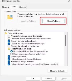 如何用3种方法在Windows11中重置文件夹视图