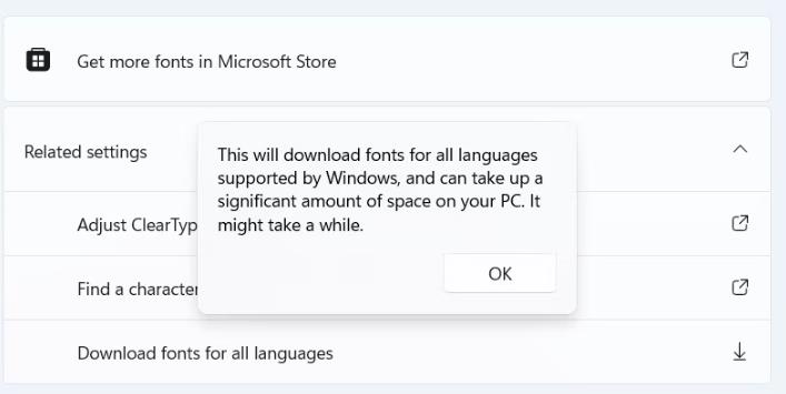 如何在Windows上下载所有语言的字体