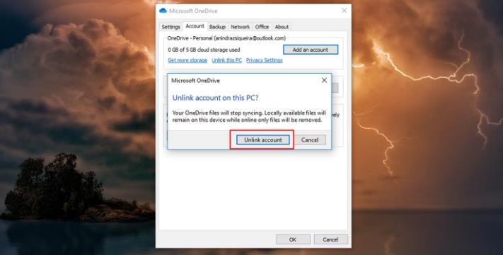 如何在Windows上取消OneDrive与Microsoft帐户的链接