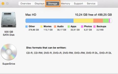 苹果电脑如何看剩余存储空间，Mac检查存储空间方法