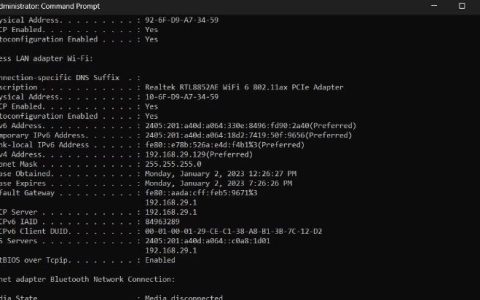 如何在Windows11中查找和更改子网掩码