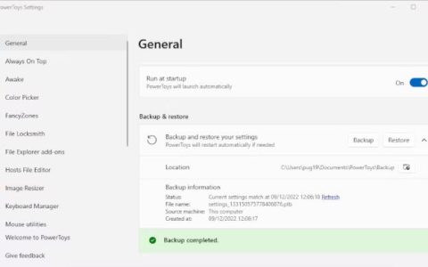 如何将PowerToys设置转移到新电脑