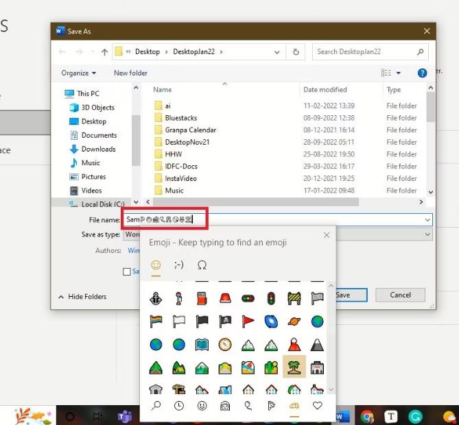 Windows10/11如何在文件名中加入表情符号（操作步骤）
