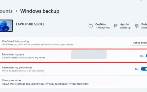 如何在Windows11中启用或禁用记住我的应用程序