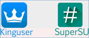 kinguser 或 supersu 图标