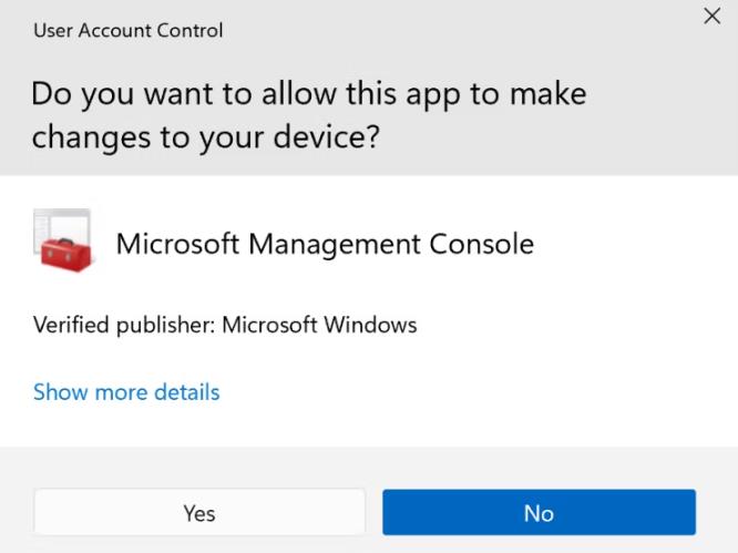 Windows10上的用户帐户控制和管理员权限