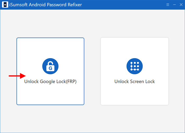 选择解锁 Google Lock 选项