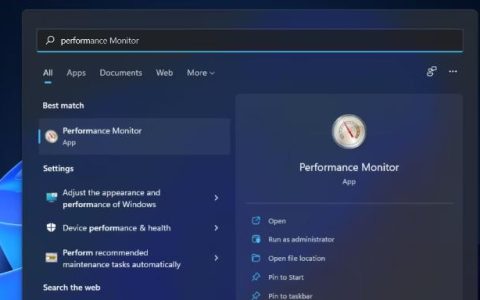教你如何轻松打开Windows11性能监视器