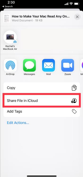如何从iCloud共享文件和文件夹，设置方法