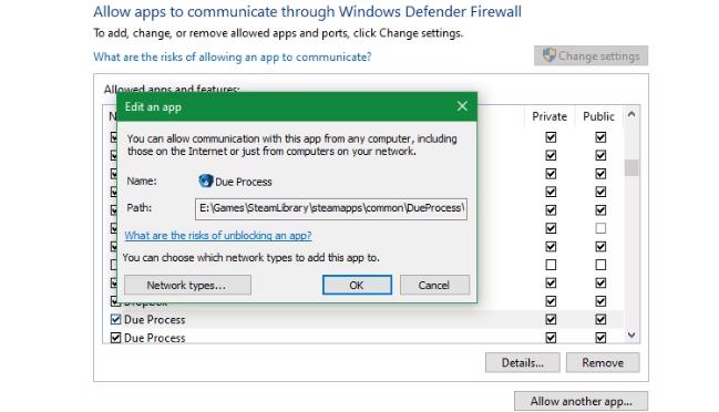 如何允许应用程序通过Windows防火墙