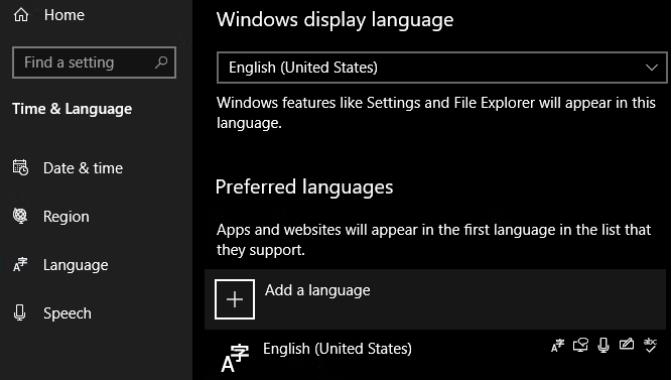 Windows10中系统语言的更改方法和注意事项