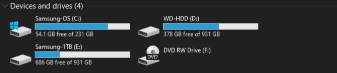 如何使用SSD和HDD组织Windows文件
