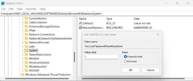 如何在Windows11上禁用本地帐户安全问题