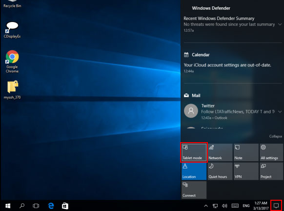 Windows10在开始菜单和开始屏幕之间切换