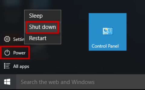 使用Windows10关闭或重新启动电脑的8种方法