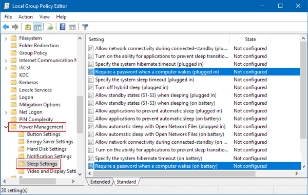 win10电脑唤醒需要密码的设置方法