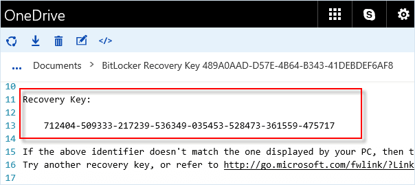 如何在Windows10中检索BitLocker恢复密钥