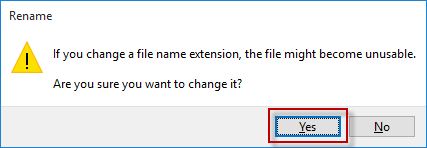 在Windows10中更改一个或多个文件的文件扩展名