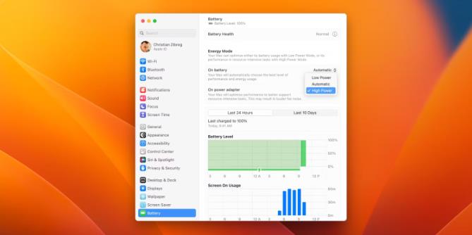 如何在MacBook Pro上启用高功率模式