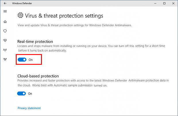 如何打开或关闭Windows Defender实时保护