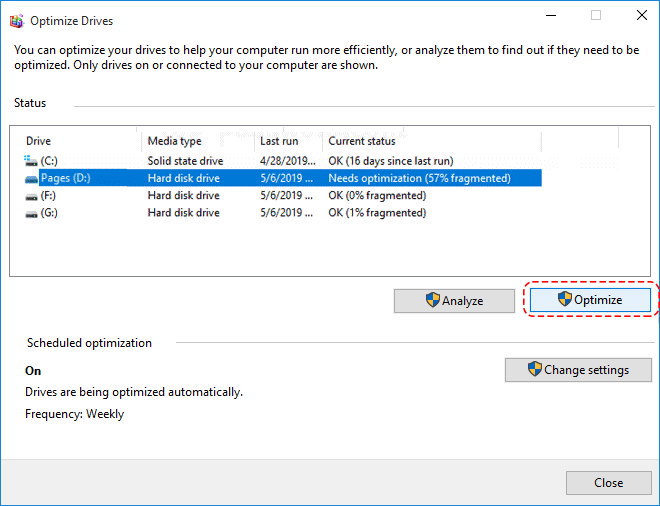 如何在Windows10中优化硬盘并进行碎片整理