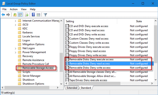 如何在Windows10中禁用USB存储设备