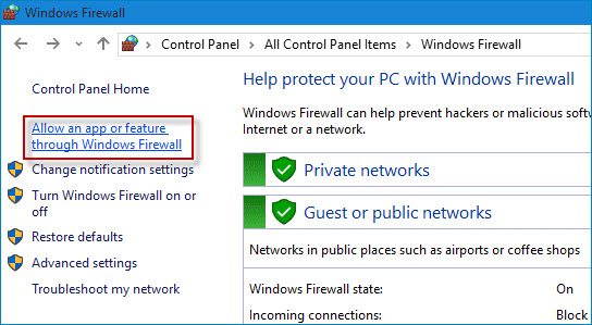 如何在Windows10中阻止程序访问Internet