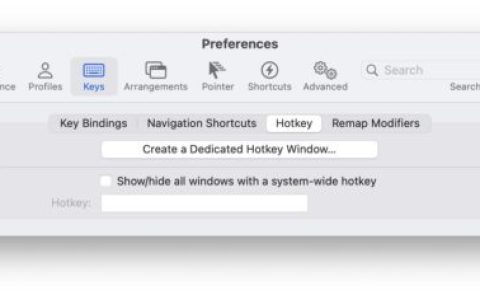 使用iTerm通过键盘快捷键在MacOS中获取滑出式终端访问