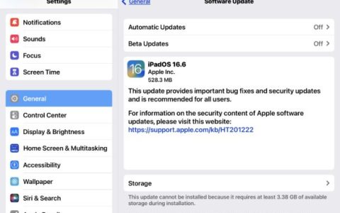 iOS 16.6和 iPadOS 16.6更新已发布可供下载
