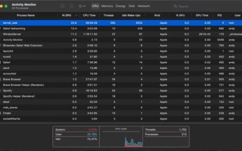 如何修复苹果Mac的“kernel_task”CPU使用率过高错误