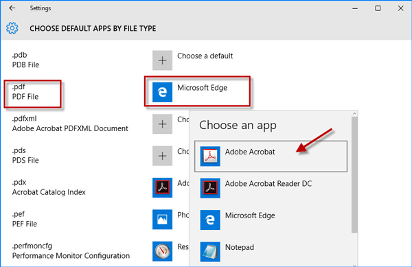 在Windows10中更改或设置默认PDF查看器的3种方法