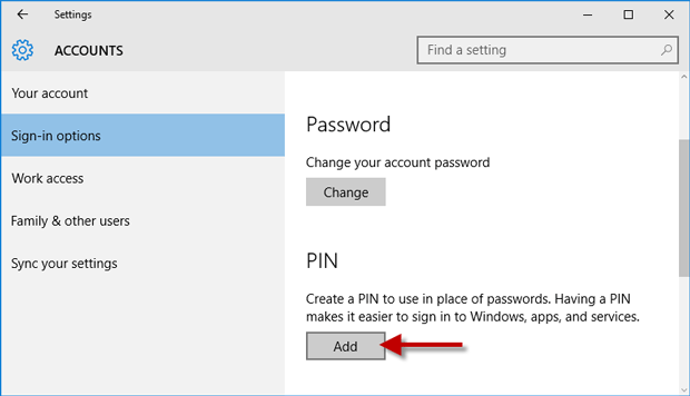 如何在Windows10上为您的帐户添加登录选项