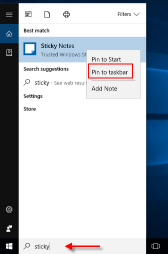如何在Windows10中打开和使用便笺