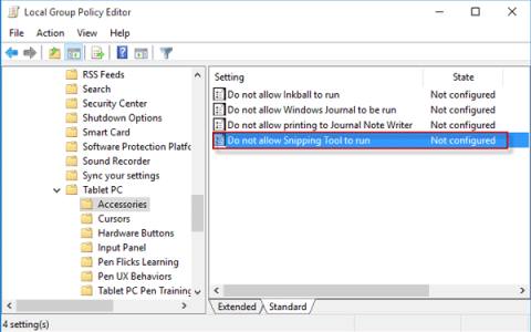 在Windows10中禁用或启用截图工具的2种方法