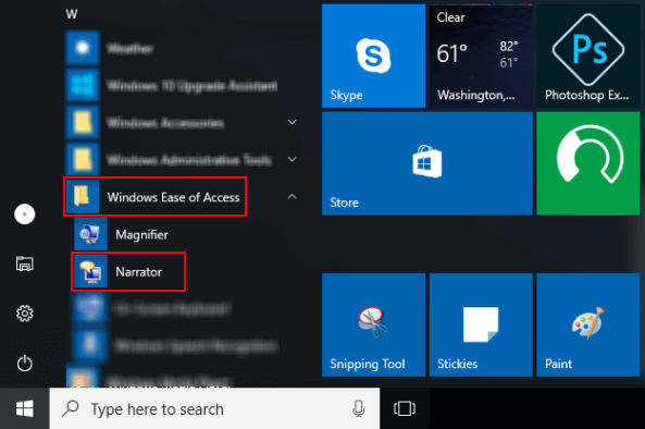 如何在Windows10中打开并使用Microsoft讲述人