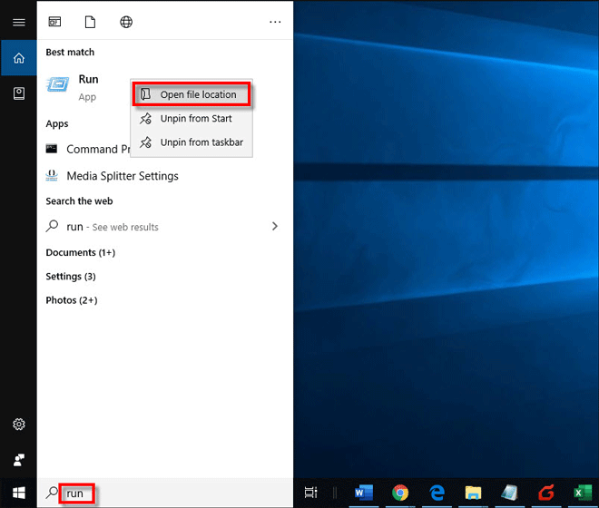 如何在Windows10桌面上创建运行命令的快捷方式