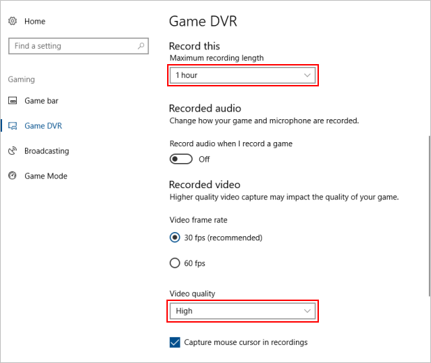 如何在Windows10中使用游戏DVR录制屏幕/屏幕截图