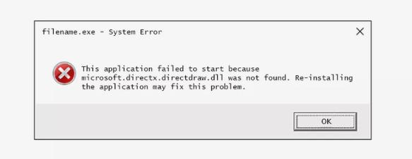 如何修复Microsoft.directx.directdraw.dll错误