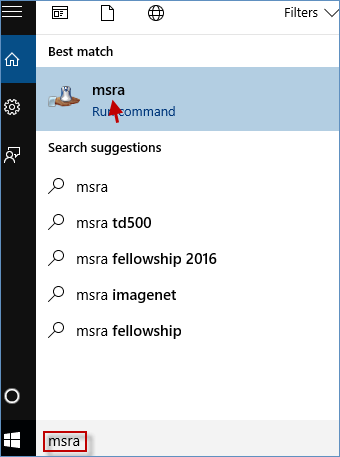 搜索 MSRA