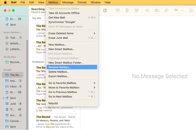 如何在苹果Mac电脑上的“邮件”中创建或删除邮箱