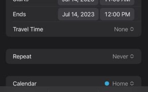 如何将年度事件添加到Apple的日历应用程序